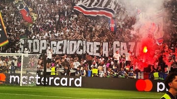 Multazo al PSG por la pancarta: ‘Stop Genocide a Gaza’