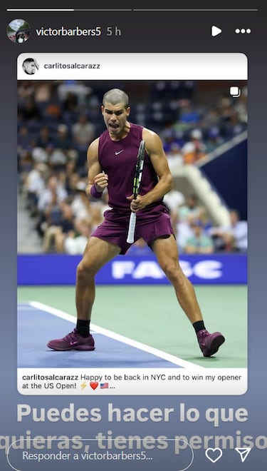 El peluquero de Carlos Alcaraz, sobre su corte de pelo en el US Open: “Tienes permiso”