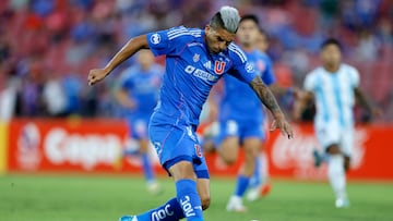 Futbol, Universidad de Chile vs Magallanes.
Copa Chile 2025.
El jugador de Universidad de Chile Leandro Fernandez es fotografiado contra Magallanes durante el partido por el grupo G de la Copa Chile disputado en el estadio Nacional en Santiago, Chile.
02/02/2025
Javier Torres/Photosport
Football, Universidad de Chile vs Magallanes.
2025 Copa Chile Championship.
Universidad de Chile's player Leandro Fernandez is pictured against Magallanes during the group G match of the Copa Chile held at Nacional stadium in Santiago, Chile.
02/02/2025
Javier Torres/Photosport