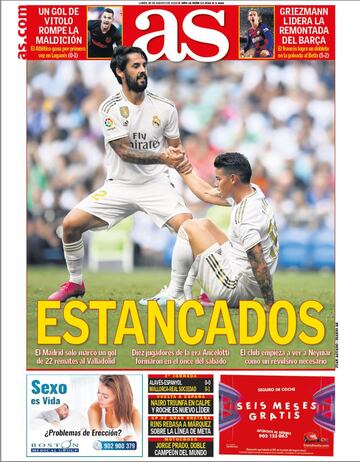 Las portadas de AS de agosto