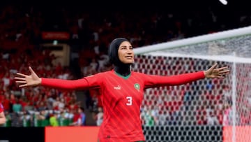fifa 23 hiyab marruecos mujeres musulmanas futbol femenino velo Nouha?la Benzina as far derechos humanos marruecos mujeres derechos leyes fifa licencias ea sports fc 24 ultimate team