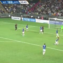 De Bruyne asombró a todo Hong Kong con esta jugada que aprovechó Sané