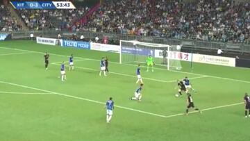 De Bruyne asombró a todo Hong Kong con esta jugada que aprovechó Sané