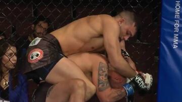 Peleador sin brazo gana combate por sumisión en la MMA