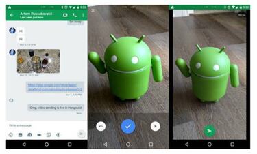 Hangout estrena en Android la función de video mensajes