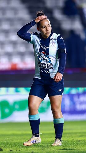 Charlyn Corral of Pachuca during the 4th round match between Pachuca vs Guadalajara as part of the Liga BBVA MX Femenil, Torneo Clausura 2026 at Hidalgo Stadium, on January 20, 2026 in Pachuca, Hidalgo, Mexico.