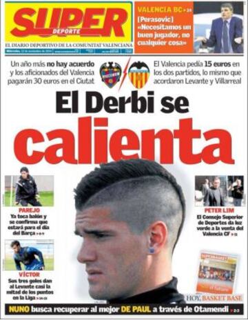 Portadas de la prensa deportiva