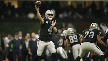 Derek Carr: "Un honor jugar en el templo de la mano de Dios"