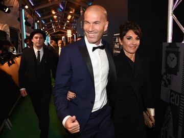 Zinedine Zidane y Veronique Zidane.