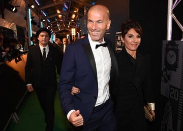 Zinedine Zidane y Veronique Zidane.