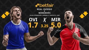 Real Oviedo vs. CD Mirandés: horario, TV, pronósticos, estadísticas y clasificación