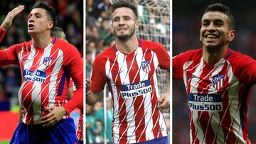 Giménez, Saúl y Correa.