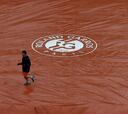 Suspendida la jornada de hoy en Roland Garros por la lluvia