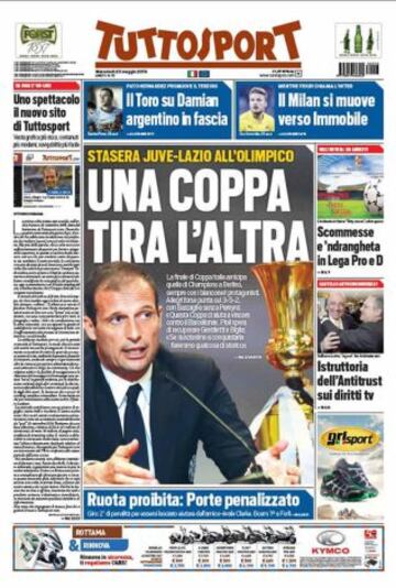 Portadas de la prensa deportiva