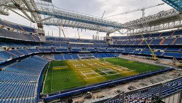 Avance de las obras del nuevo Santiago Bernabéu. 