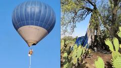 Accidente en globo aerostático en Teotihuacan deja dos muertos; niña sobrevive