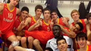 La Sub-18, en el vestuario.