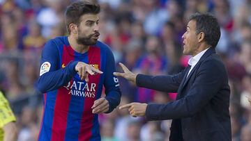 Luis Enrique, con Piqu&eacute;.
 