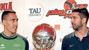 <b>RESPETO ANTES DE LA BATALLA. </b>Prigioni y Navarro se retaron ayer para ver quién se lleva la Liga.