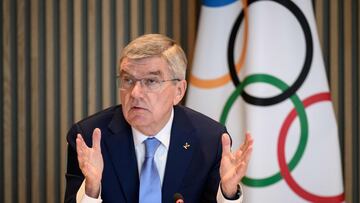 Thomas Bach, durante una reunión del COI.