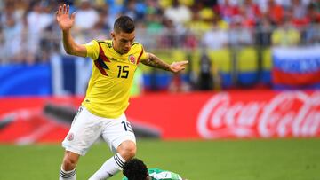 El americanista Mateus Uribe fue titular en el pase de Colombia