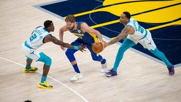 Exhibici&oacute;n coral de los Pacers, que destrozan a unos Hornets que estuvieron totalmente fuera del partido. Sabonis, 14+21+9 sin jugar en el &uacute;ltimo cuarto.