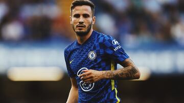 Saúl Ñíguez, con el Chelsea.