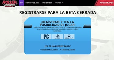 Beta cerrada de Roller Champions: fechas, novedades y cómo apuntarse