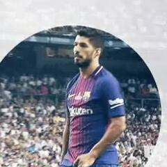 Luis Suárez: escupitajo y tocamiento dedicado al Bernabéu