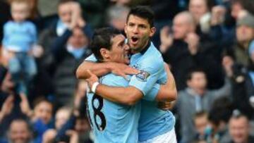 Ag&uuml;ero volvi&oacute; a marcar para el Manchester City y ayud&oacute; a la remontada de su equipo.