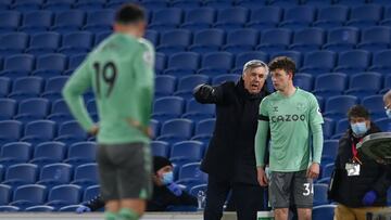 Carlo Ancelotti, DT del Everton, habló luego del empate ante Brighton & Hove Albion, sobre la desconexión que hubo entre la primera línea y James Rodríguez