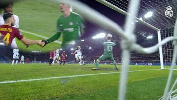 El Madrid incluyó en su vídeo-homenaje a Courtois a Manolas