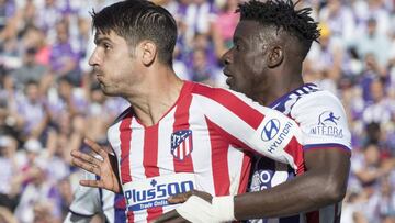 Morata es marcado por Mohammed Salisu.