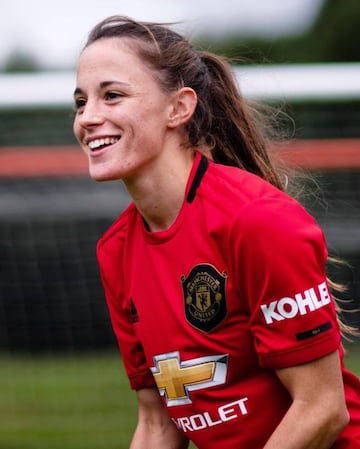 Ona Batlle, con la camiseta del Manchester United, su nuevo club.