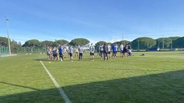 El Cádiz se ha entrenado con bajas.