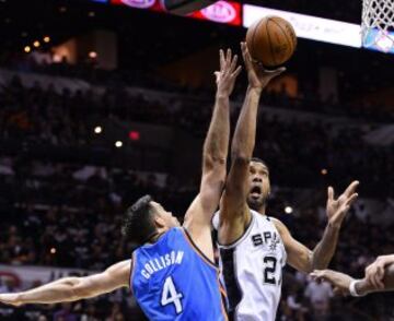 Duncan jugó un primer tiempo antológico en el que dirigió el recital ofensivo de su equipo.