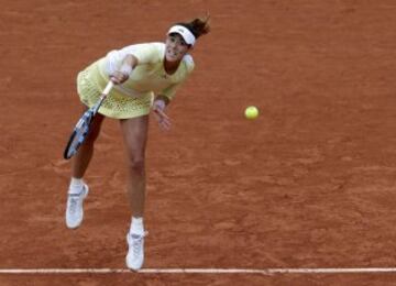 El pase de Muguruza a la final de Roland Garros en imágenes