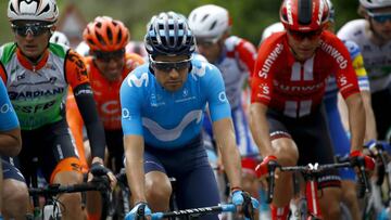 Mikel Landa, en el pelotón del Giro de Italia.