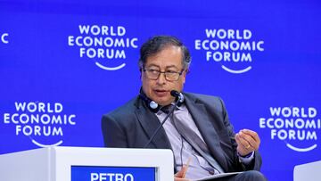 Gustavo Petro, President of Colombia, attends the 54th annual meeting of the World Economic Forum in Davos, Switzerland, January 17, 2024. REUTERS/Denis Balibouse