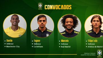 Danilo sustituye a Alves en la lista de Brasil para el Mundial