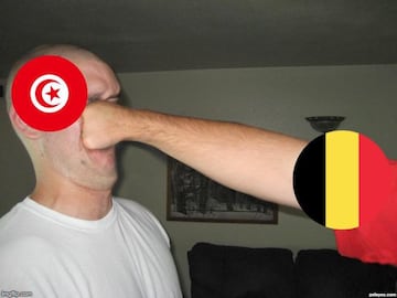 Los memes de la goleada de Bélgica a Túnez