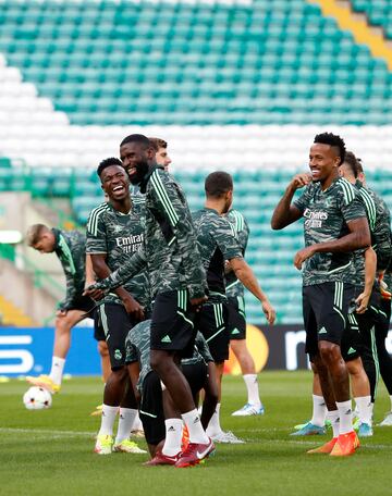 Vinicius, Rudiger y Militao.