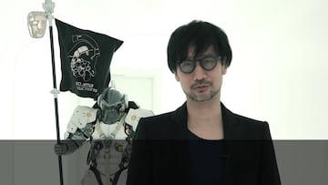 Hideo Kojima agradeciendo el premio recibido en los 2020 BAFTA Game Awards