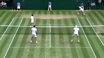 La enorme "gran Willy" de 'Fe?a' Gonz¨¢lez en Wimbledon