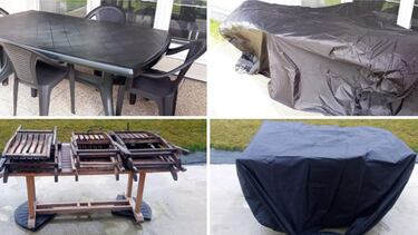 Estas fundas para muebles de jardín son impermeables y están disponibles en 12 tamaños