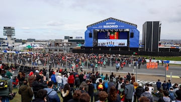 Podio del E-Prix de Madrid de Fórmula E.