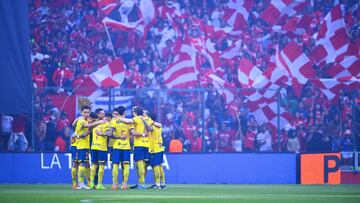Players of America during the Quarter final second leg match between Toluca And America as part of the Liga BBVA MX, Torneo Apertura 2024 at Nemesio Diez Stadium on November 30, 2024 in Toluca, Estado de Mexico, Mexico.
