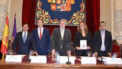 Un momento de la presentaci&oacute;n del libro &#039;Mariano Haro, el Pionero&#039;, escrito por Alberto Calleja, corresponsal de AS en Palencia. 