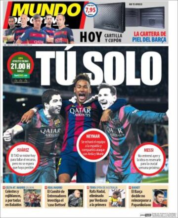 Portadas de la prensa mundial