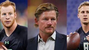 Carson Wentz, Les Snaed y Jared Goff.